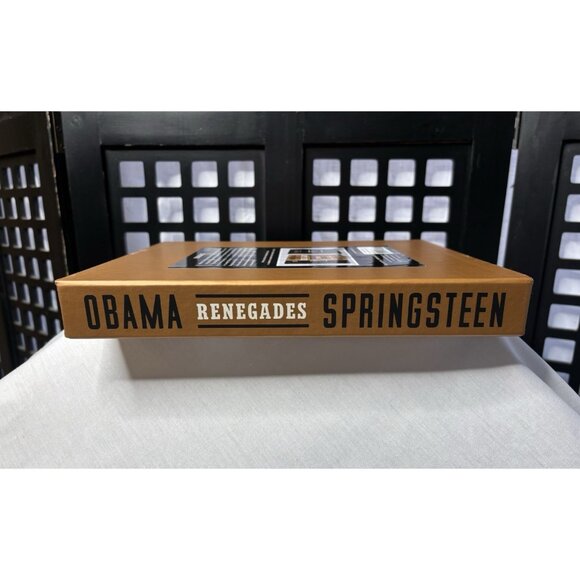 Renegades Born in the USA Obama + Springsteen SIGNED 1st First Print Edition NEW - Picture 6 of 14
